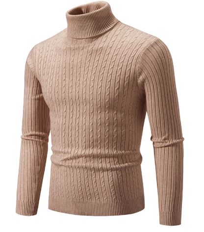 Men's Turtleneck Knitted Sweater
